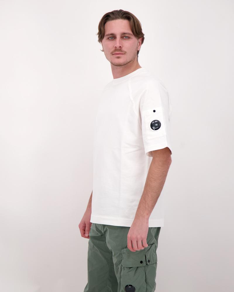 SWEAT  CP.COMPANY  M/COURTES SS034/103 BLANC