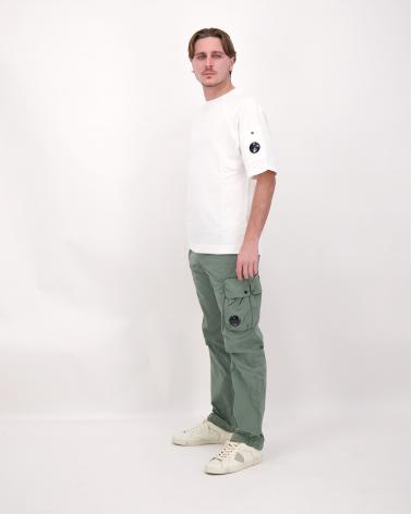 SWEAT  CP.COMPANY  M/COURTES SS034/103 BLANC