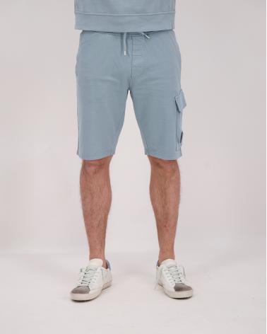 SWEAT BERMUDA CARGO CP COMPANYB704A 809 SILVER BLUE BLEU