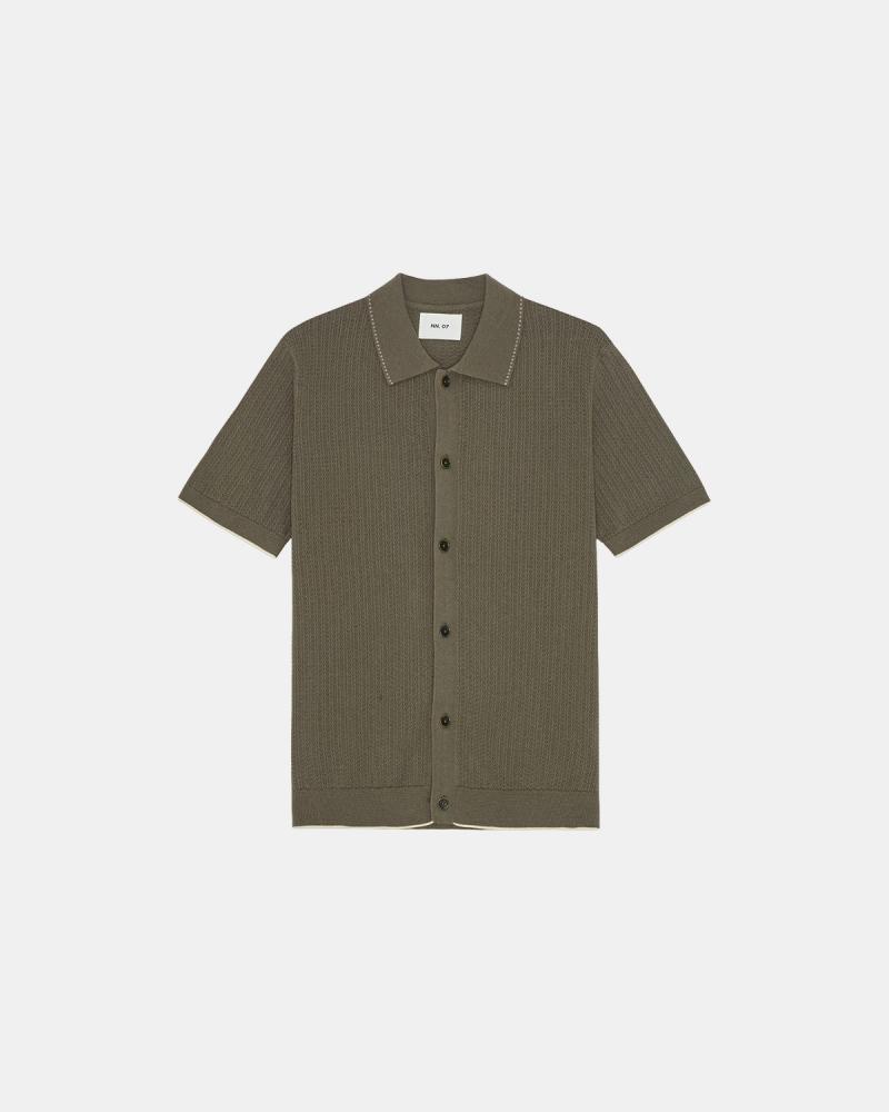 CHEMISE POLO NN07 NALO CAPERS KAKI