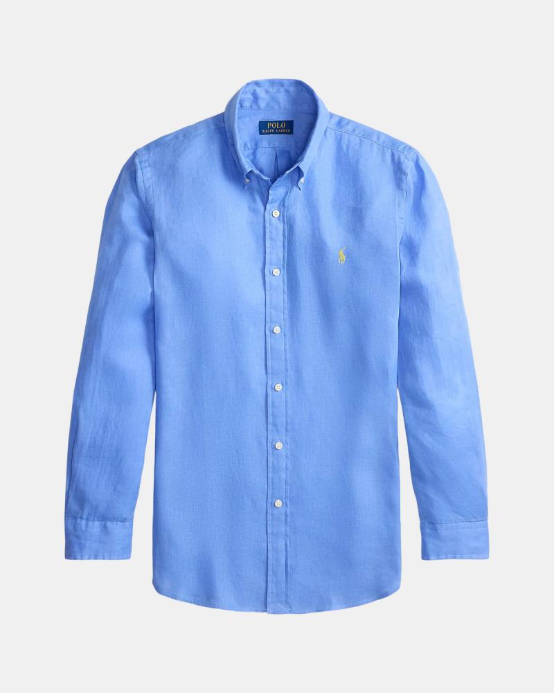 CHEMISE  RALPH LAUREN LIN AUSTIN BLUE BLEU