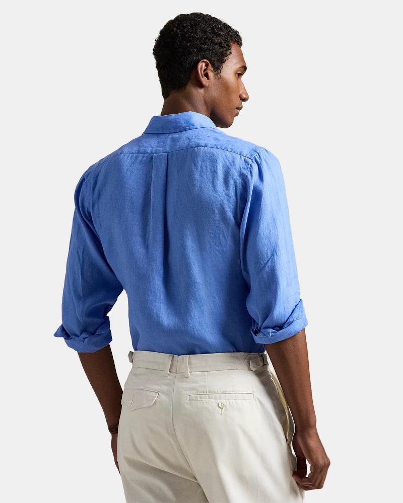 CHEMISE  RALPH LAUREN LIN AUSTIN BLUE BLEU