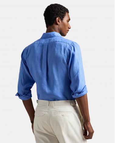 CHEMISE  RALPH LAUREN LIN AUSTIN BLUE BLEU