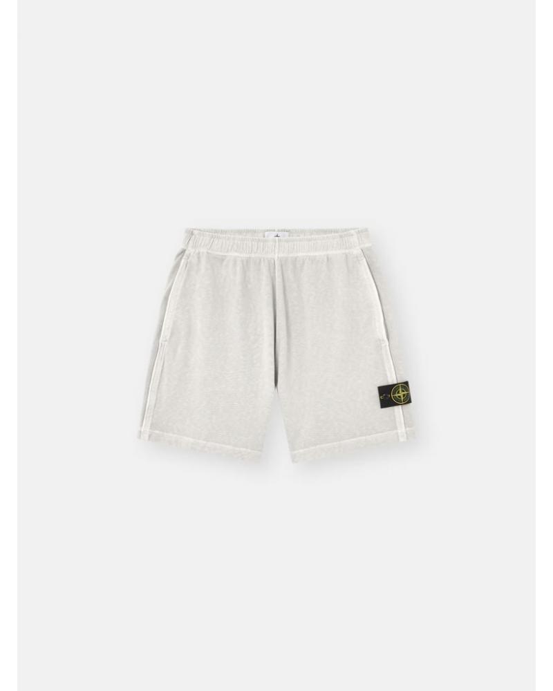 BERMUDA STONE ISLAND 6200014 0161  MALFILÉ FLEECE 'OLD' EFFECT OLEANDER PEARL GREY