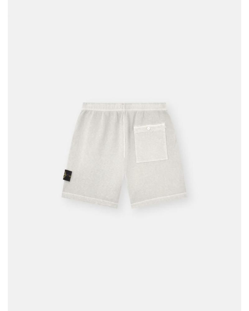 BERMUDA STONE ISLAND 6200014 0161  MALFILÉ FLEECE 'OLD' EFFECT OLEANDER PEARL GREY