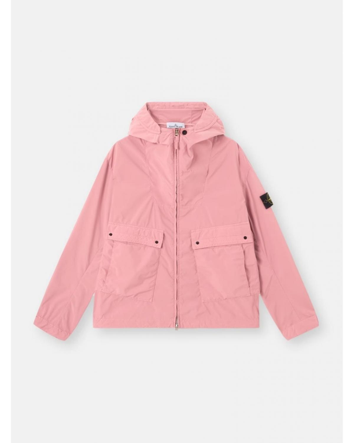 VESTE STONE ISLAND 4100052 LIGHT COMPACT TOUCH POLY-TC008G OLEANDER ROSE