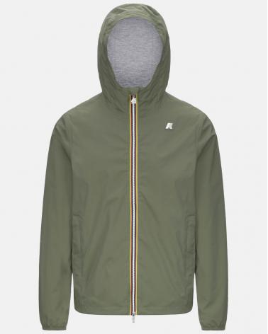 BLOUSON K-WAY JACK STRETCH NYLON JERSEY GREEN LICHEN