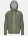 BLOUSON K-WAY JACK STRETCH NYLON JERSEY GREEN LICHEN