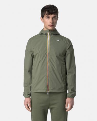 BLOUSON K-WAY JACK STRETCH NYLON JERSEY GREEN LICHEN