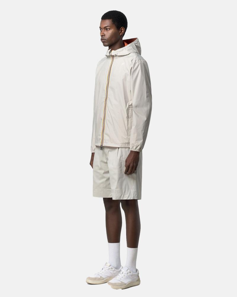 BLOUSON K-WAY JAKE PLUS 2 DOUBLE BEIGE ORANGE
