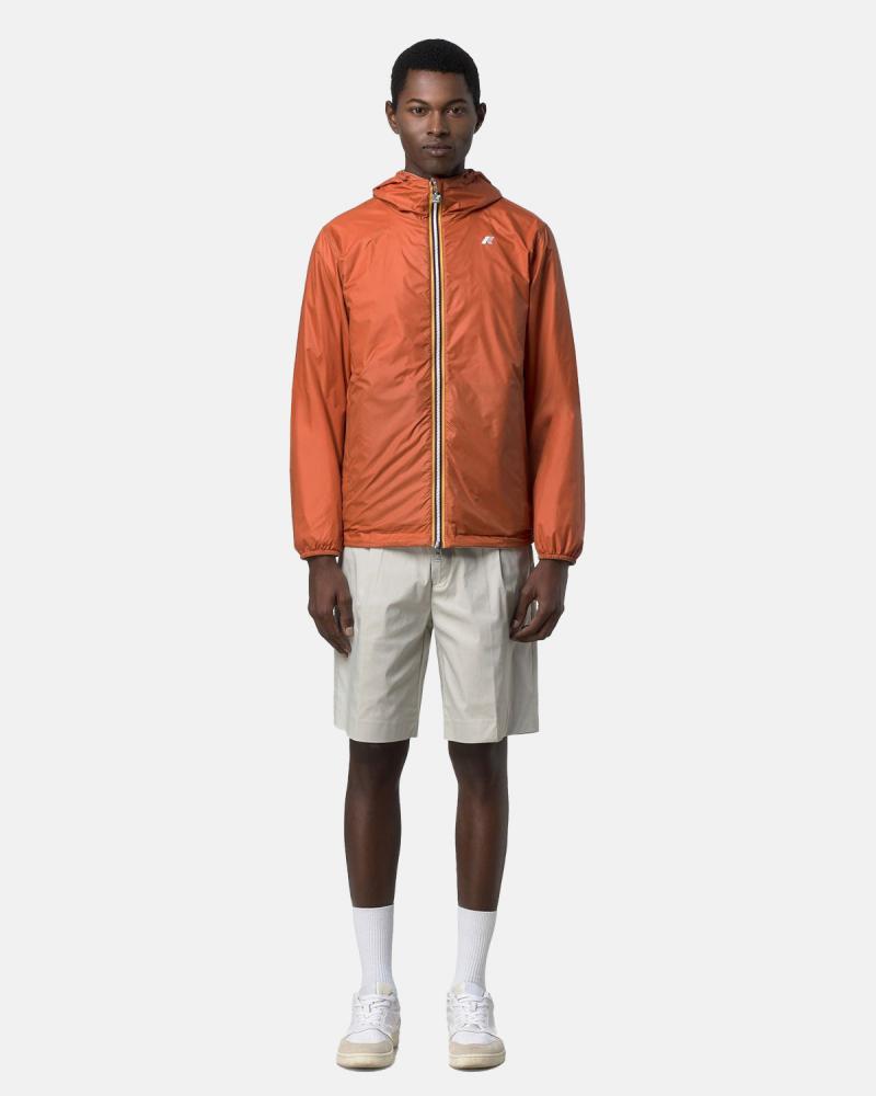 BLOUSON K-WAY JAKE PLUS 2 DOUBLE BEIGE ORANGE