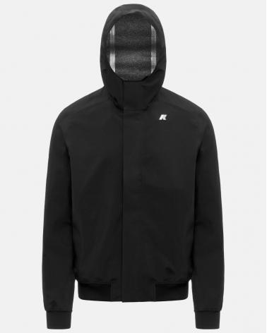 BLOUSON K-WAY JOACHIM BONDED JERSEY BLACK PURE