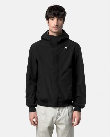 BLOUSON K-WAY JOACHIM BONDED JERSEY BLACK PURE