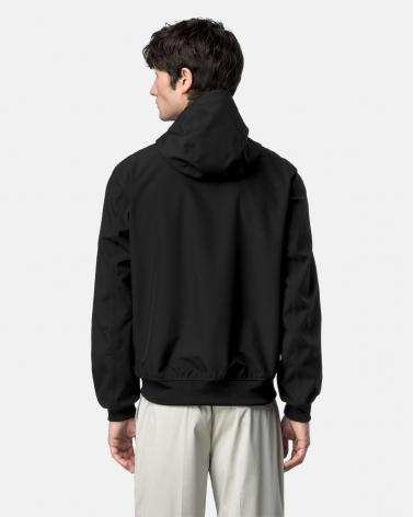 BLOUSON K-WAY JOACHIM BONDED JERSEY BLACK PURE