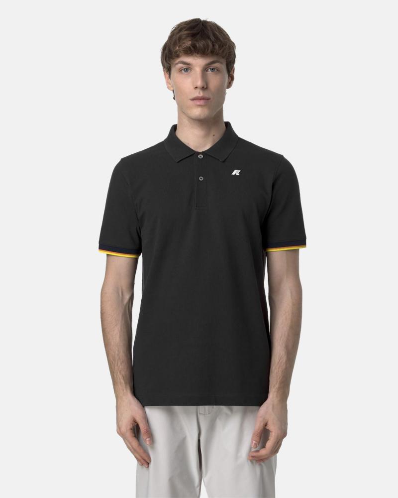 POLO  K-WAY VINCENT DEFT BLACK PURE