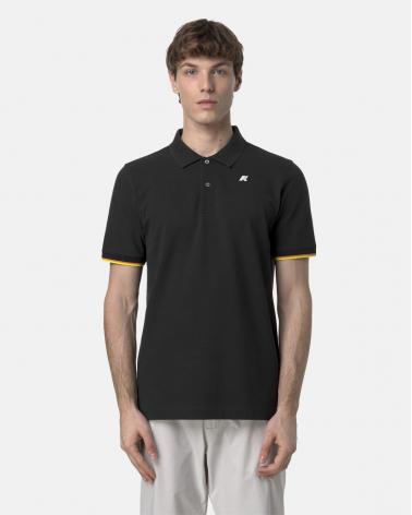 POLO  K-WAY VINCENT DEFT BLACK PURE