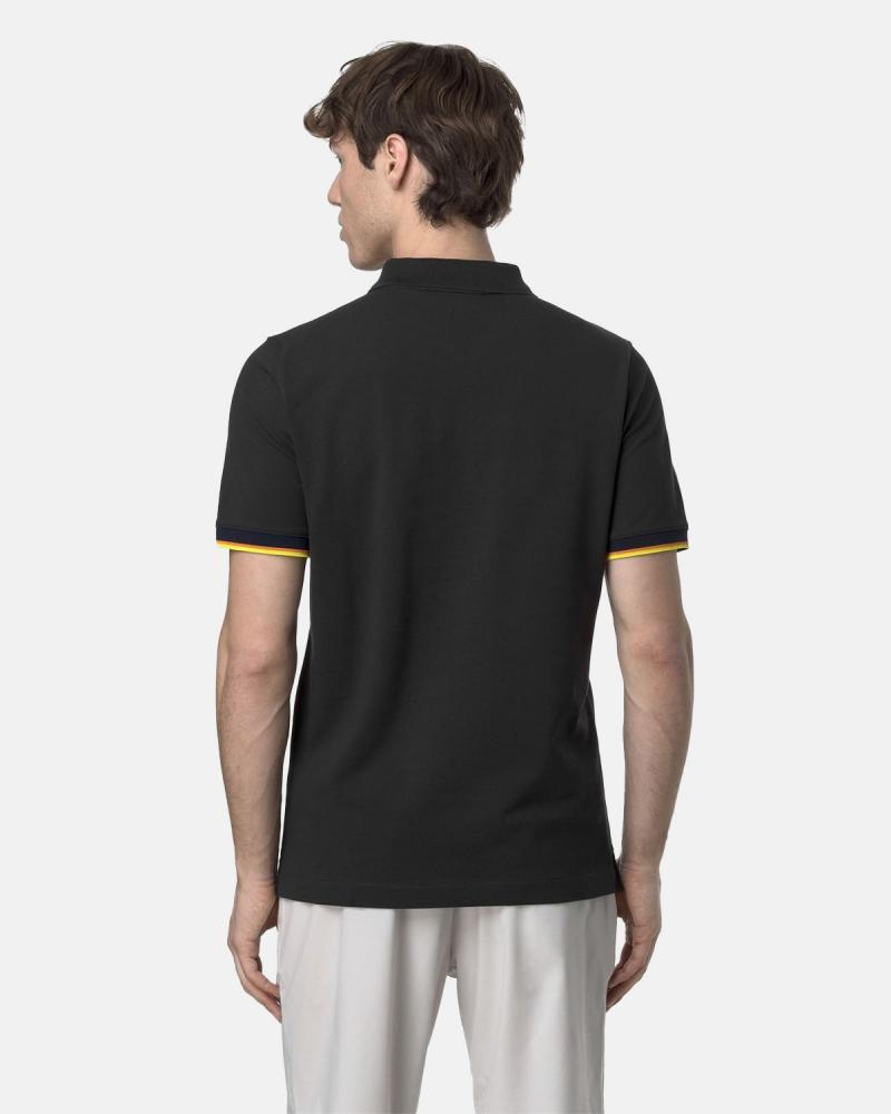 POLO  K-WAY VINCENT DEFT BLACK PURE