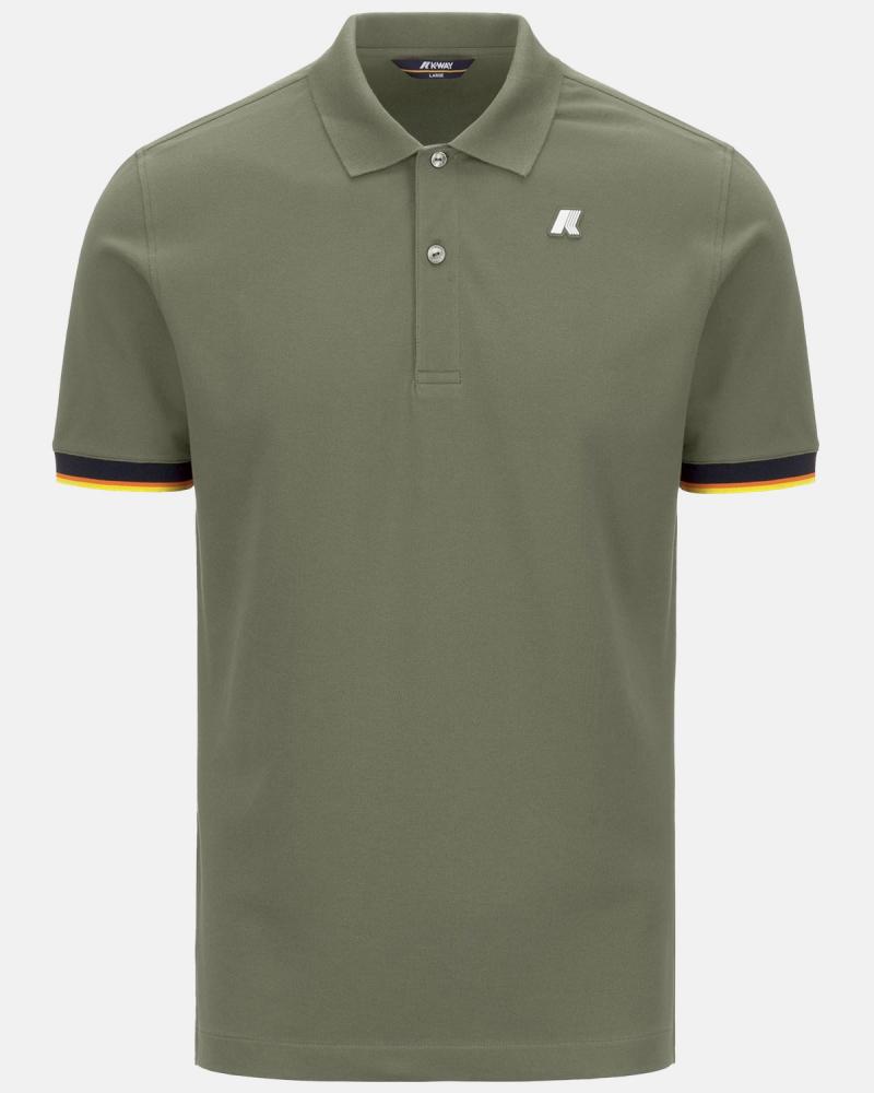 POLO  K-WAY VINCENT GREEN LICHEN