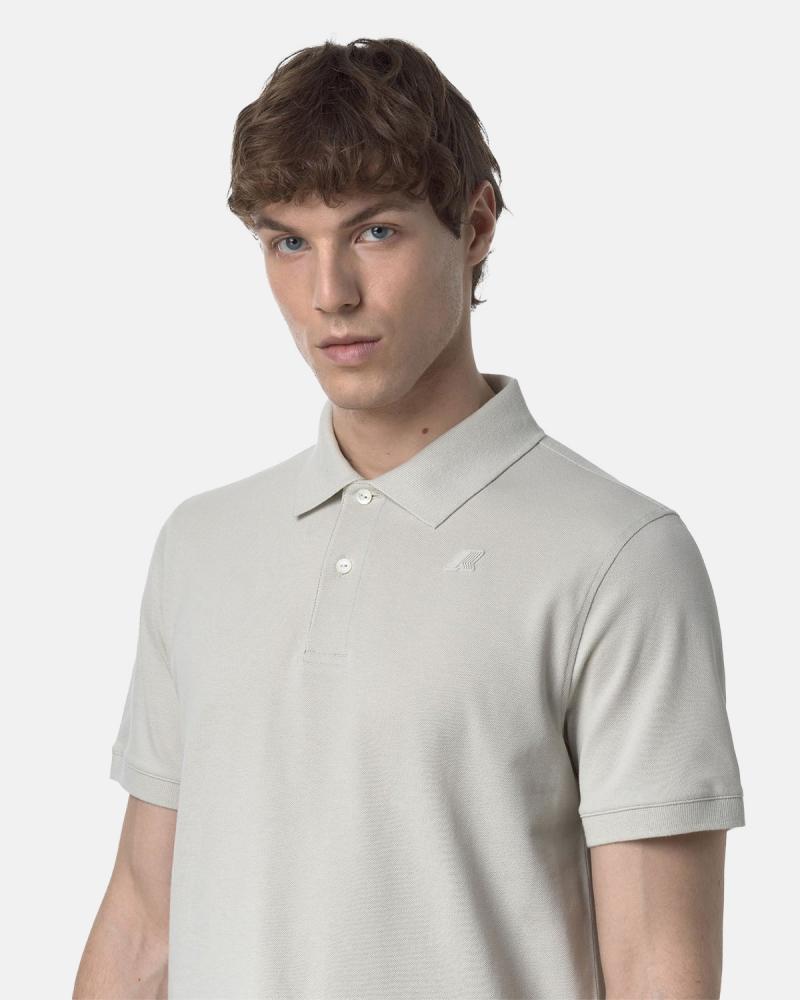 POLO K-WAY AMEDEE SLIM PIQUE BEIGE LT