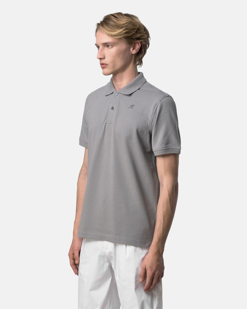POLO K-WAY AMEDEE SLIM PIQUE GREY FROST