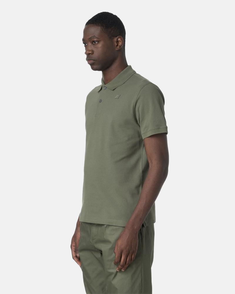 POLO K-WAY AMEDEE SLIM PIQUE KAKI