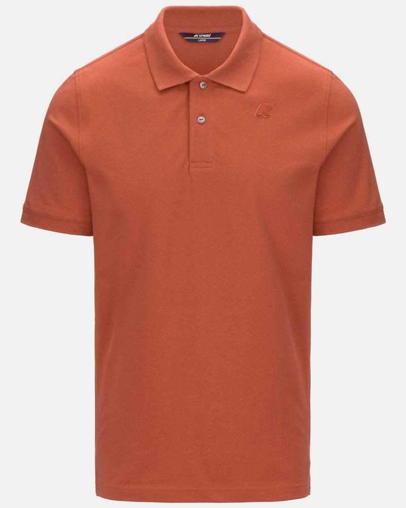 POLO K-WAY AMEDEE SLIM PIQUE ORANGE BROWNISH