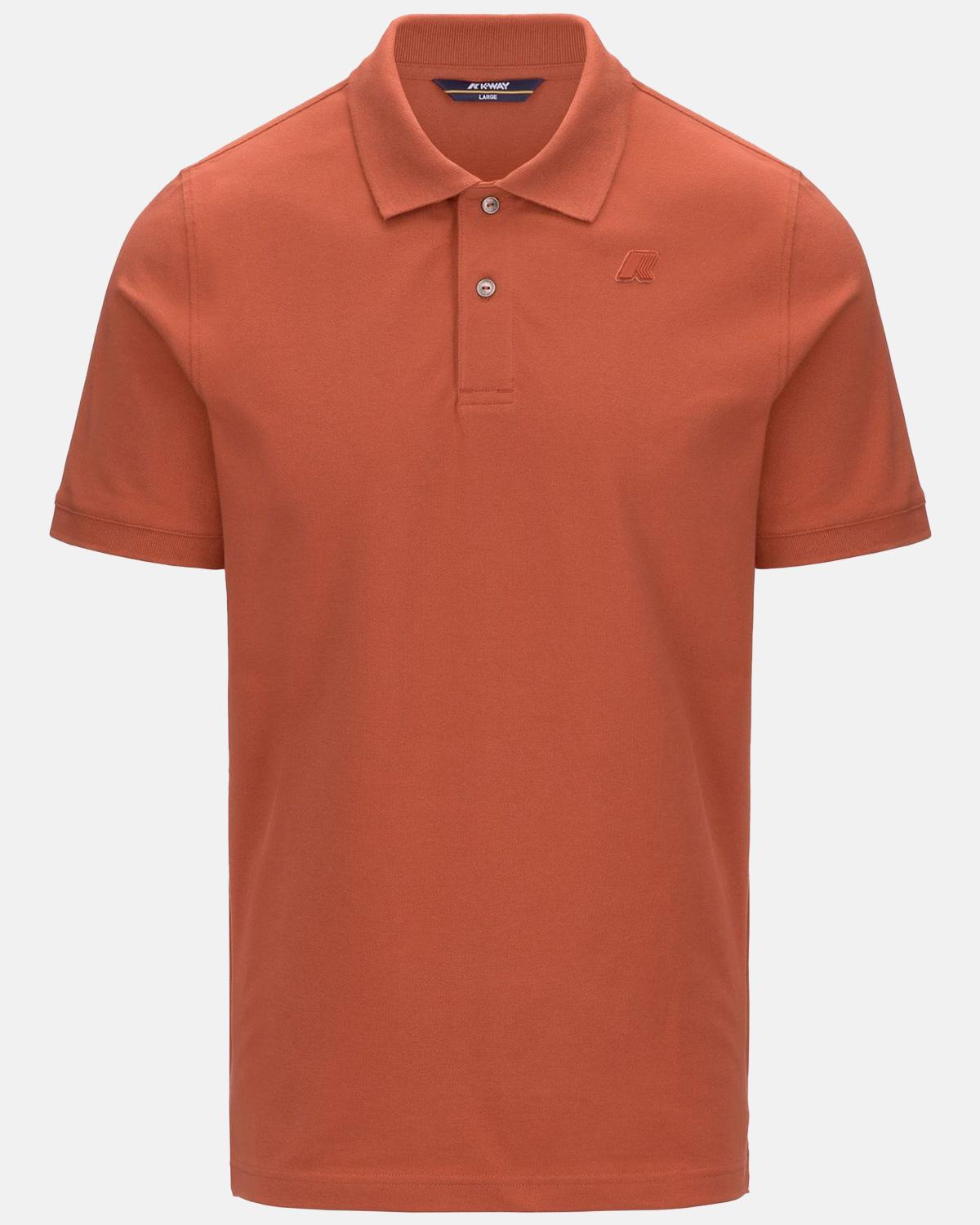 POLO K-WAY AMEDEE SLIM PIQUE ORANGE BROWNISH