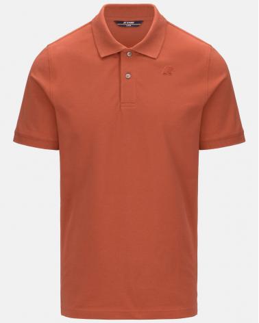 POLO K-WAY AMEDEE SLIM PIQUE ORANGE BROWNISH