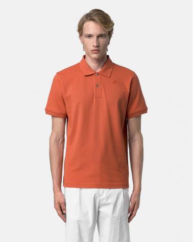 POLO K-WAY AMEDEE SLIM PIQUE ORANGE BROWNISH