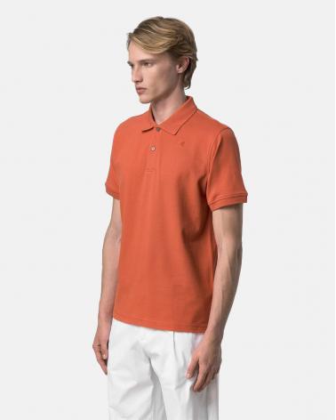 POLO K-WAY AMEDEE SLIM PIQUE ORANGE BROWNISH