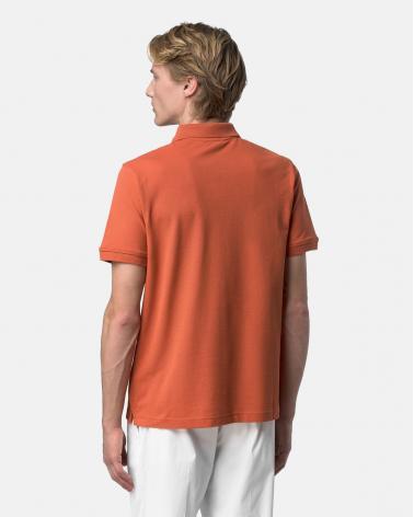 POLO K-WAY AMEDEE SLIM PIQUE ORANGE BROWNISH