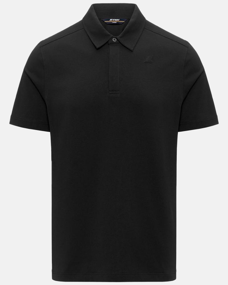 POLO K-WAY VIGGO LT STRETCH JERSEY SLIM BLACK PURE