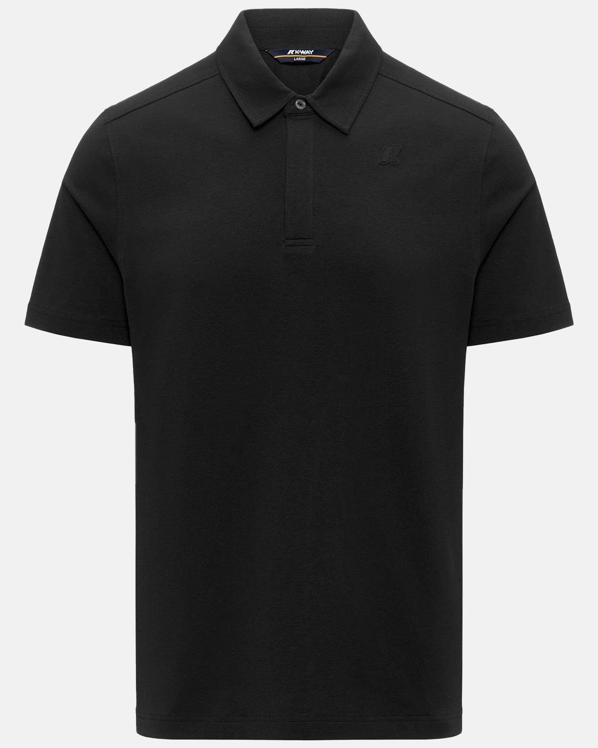 POLO K-WAY VIGGO LT STRETCH JERSEY SLIM BLACK PURE