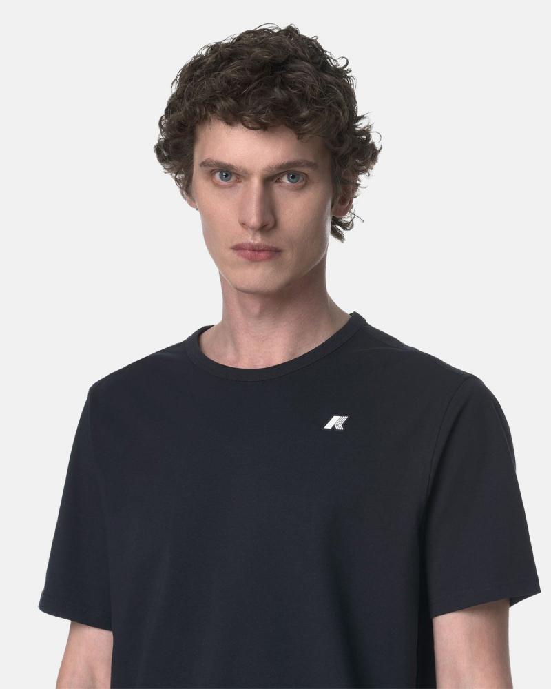 T-SHIRT K-WAY ADAME LIGHT STRETCH JERSEY BLUE DEPH
