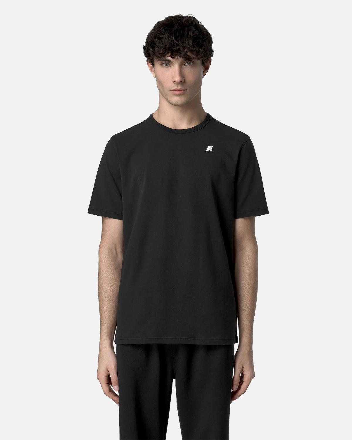 T-SHIRT K-WAY ADAME LIGHT STRETCH JERSEY BLACK PURE