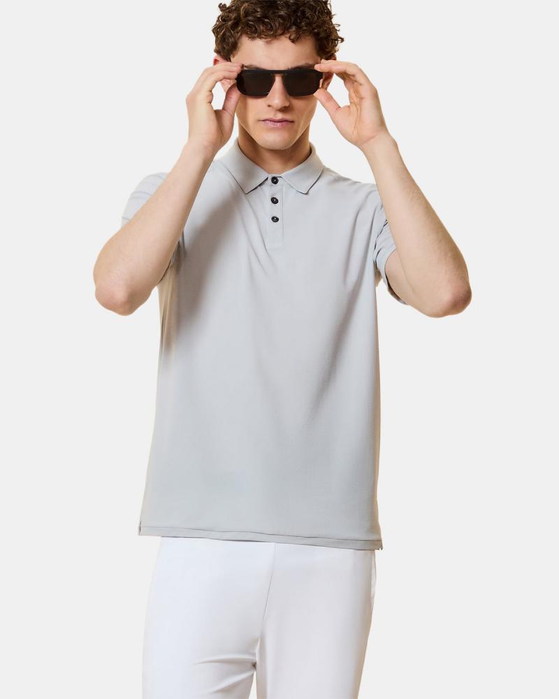 POLO RRD SQUARE GRIS CLAIR