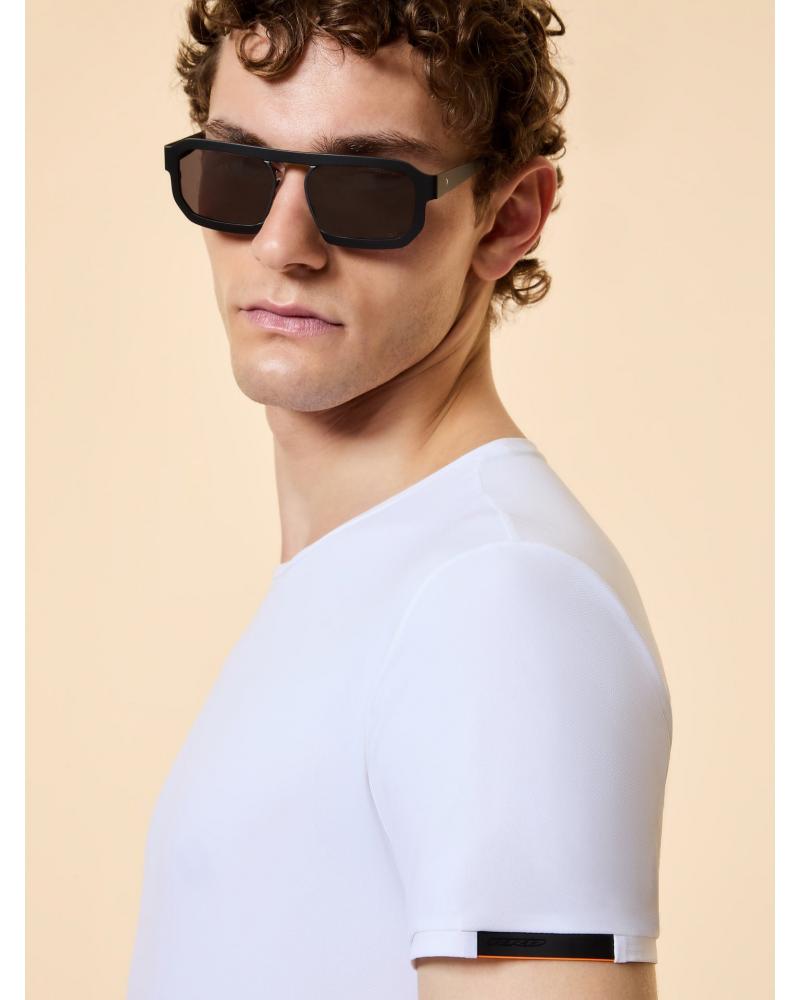 TEE SHIRT RRD LOG OXFORD BLANC