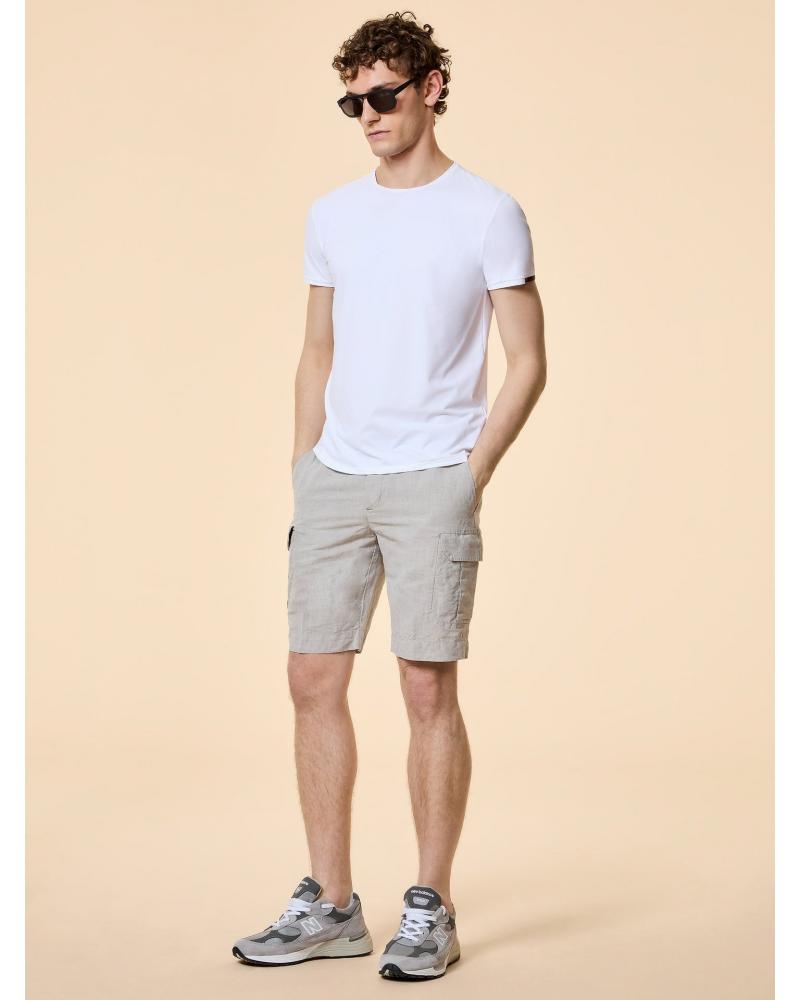 TEE SHIRT RRD LOG OXFORD BLANC