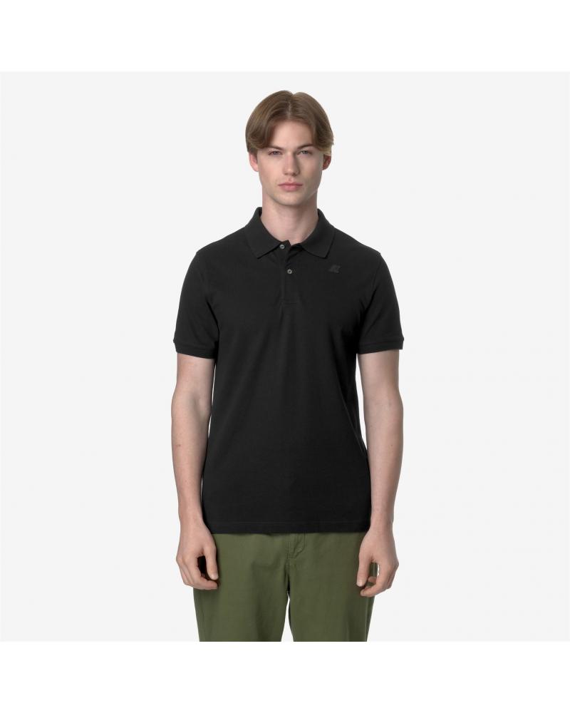 POLO K-WAY AMEDEE SLIM PIQUE NOIR
