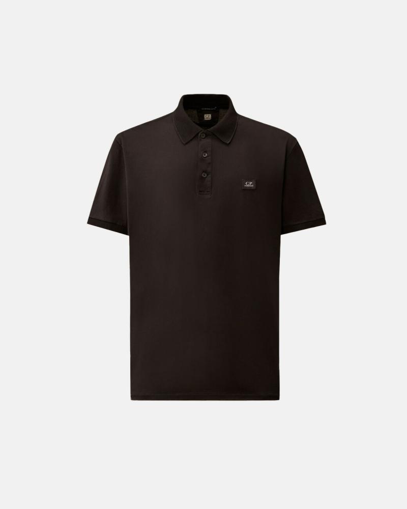 POLO CP.COMPANY PL115 999 Noir GASATO MERCERISÈ (1)