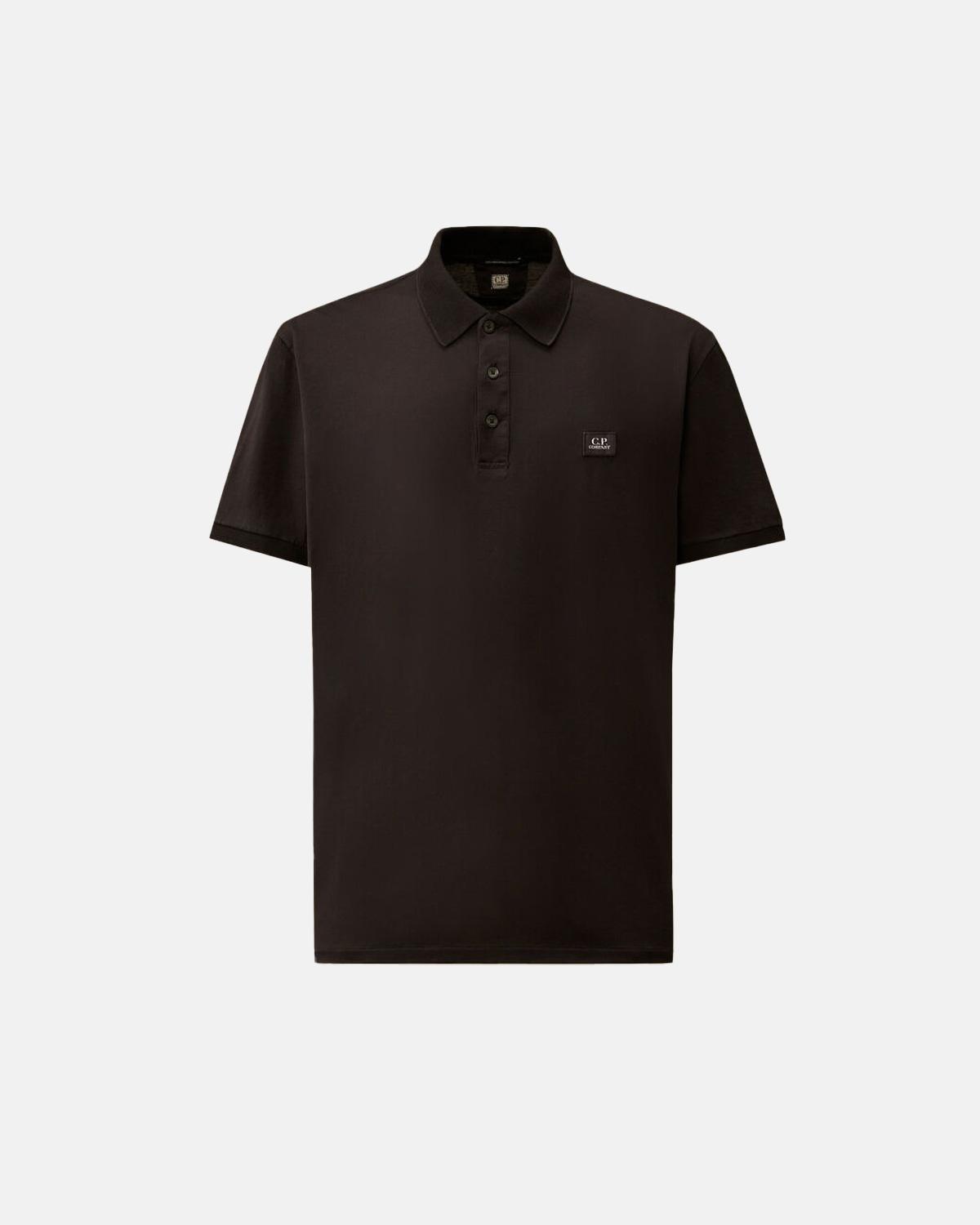 POLO CP.COMPANY PL115 999 Noir GASATO MERCERISÈ (1)