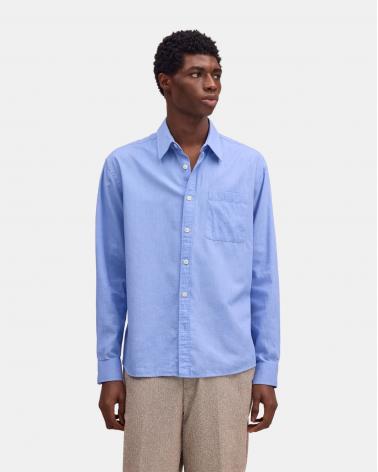  Chemise Deon NN07 Chambray Bleu