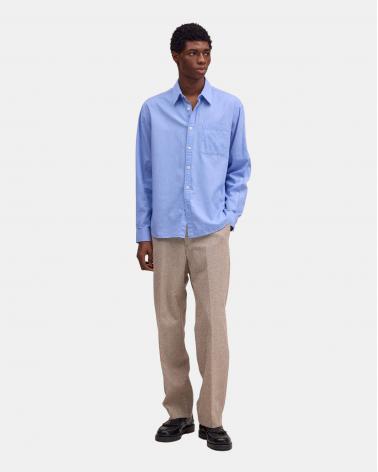  Chemise Deon NN07 Chambray Bleu