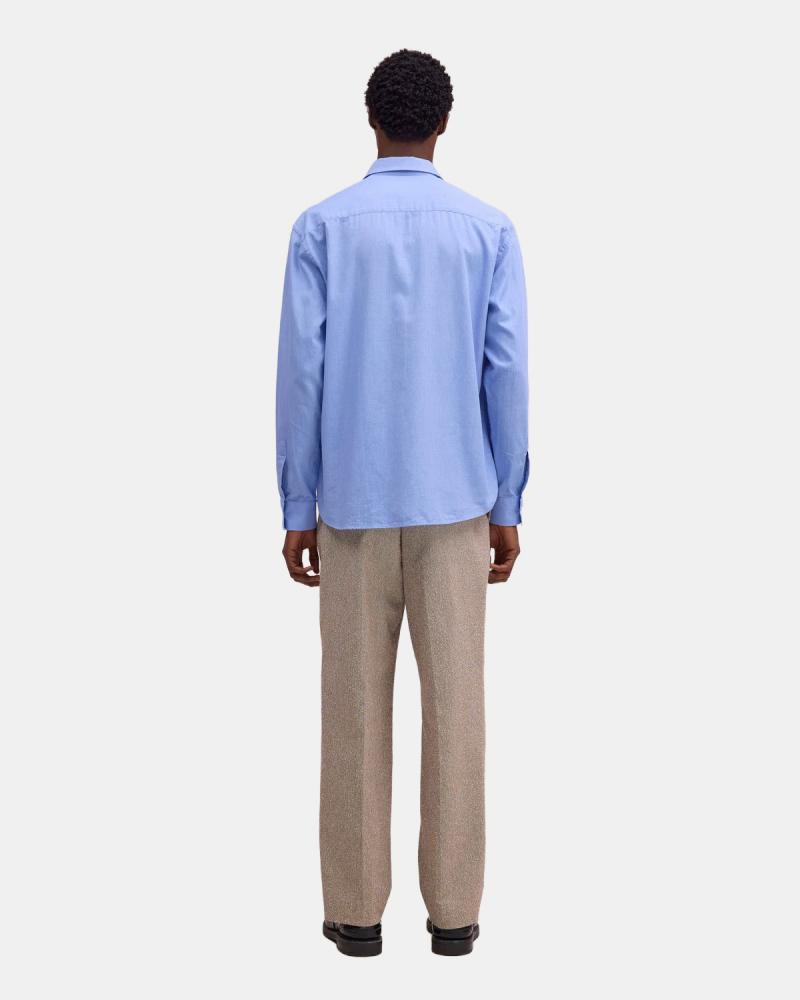  Chemise Deon NN07 Chambray Bleu