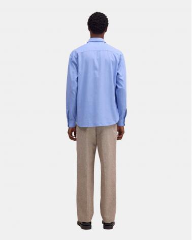  Chemise Deon NN07 Chambray Bleu