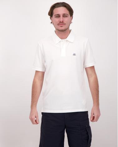 POLO CP.COMPANY PL712 103 BLANC SRETCH PIQUET (1)