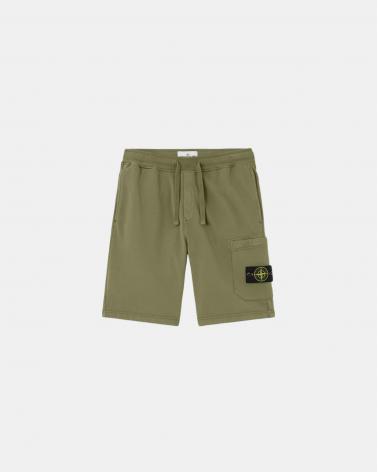 BERMUDA STONE ISLAND6200011 005G  VERT MILITAIRE ORGANIC COTTON FLEECE