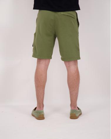 BERMUDA STONE ISLAND6200011 005G  VERT MILITAIRE ORGANIC COTTON FLEECE