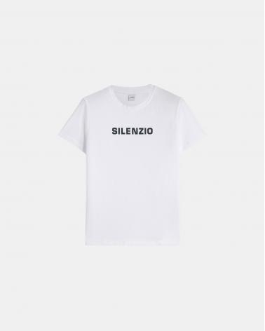 TEE SHIRT ASPESI SILENZIO BLANC