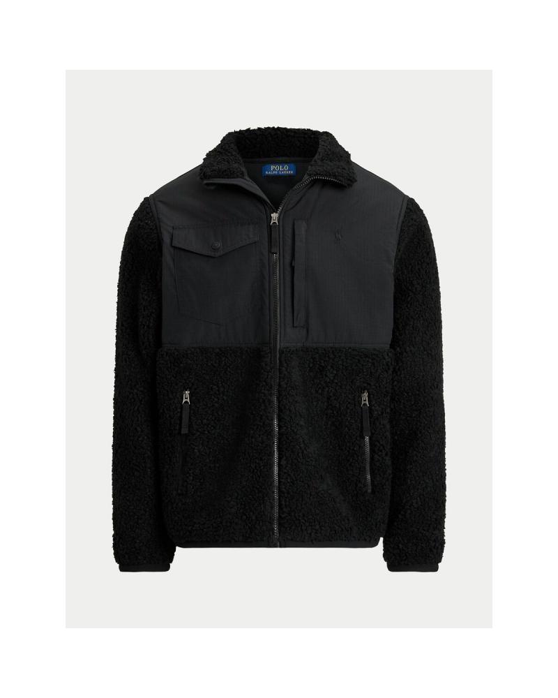 BLOUSON RALPH LAUREN  SHERPA/NYLON NOIR
